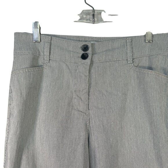 Charter Club Womens Classic Fit Striped Pants Size 10 Cotton/Spandex - Picture 3 of 6
